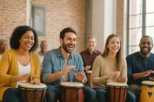 Group Music Therapy Drumming