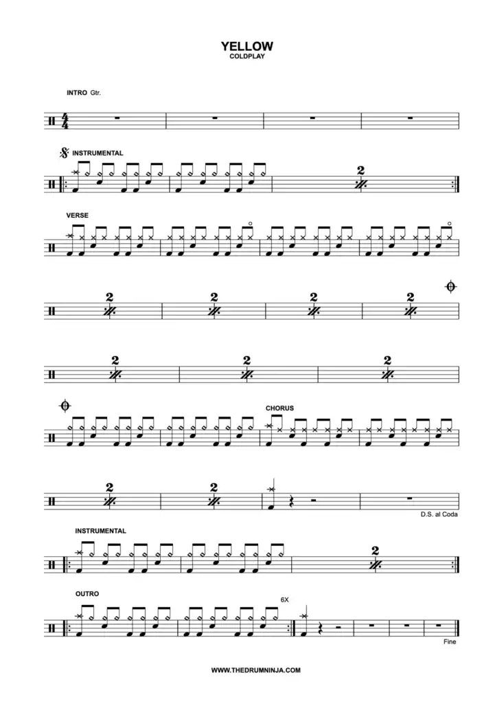 Yellow Drum Transcription
